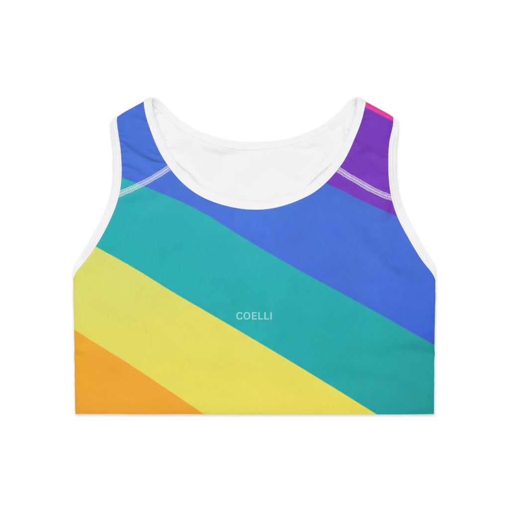 Neon Drift Colorblock Sports Bra