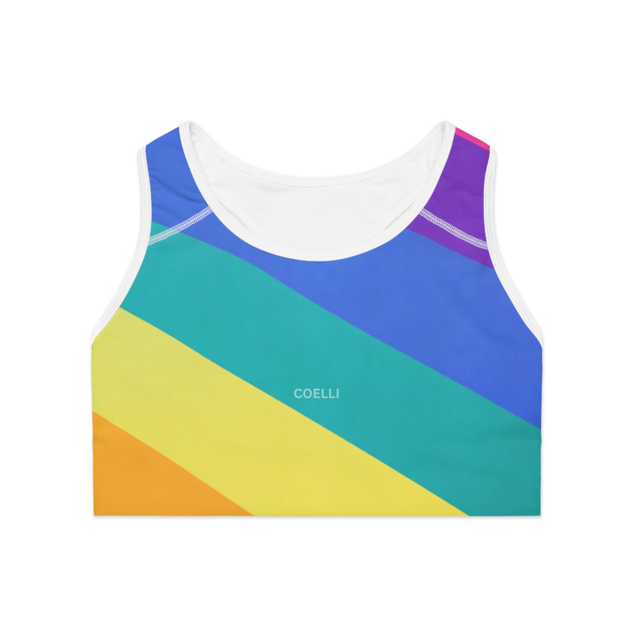 Neon Drift Colorblock Sports Bra