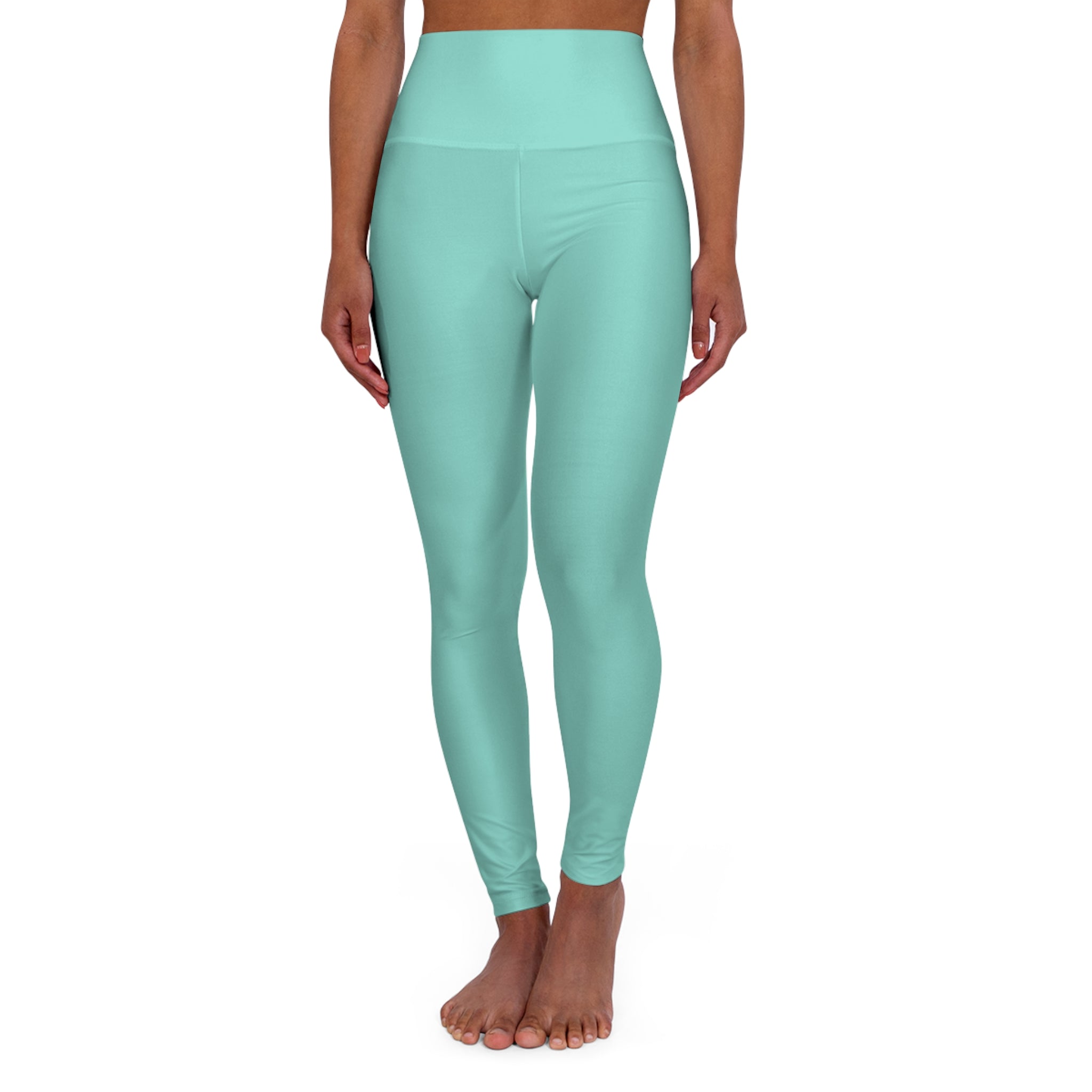 Minty Vibrant Women’s Fashion High Waisted Leggings