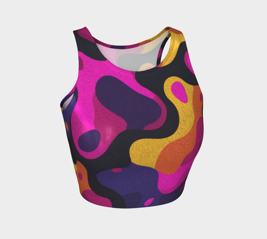 Abstract Pop Art Women’s Crop Top
