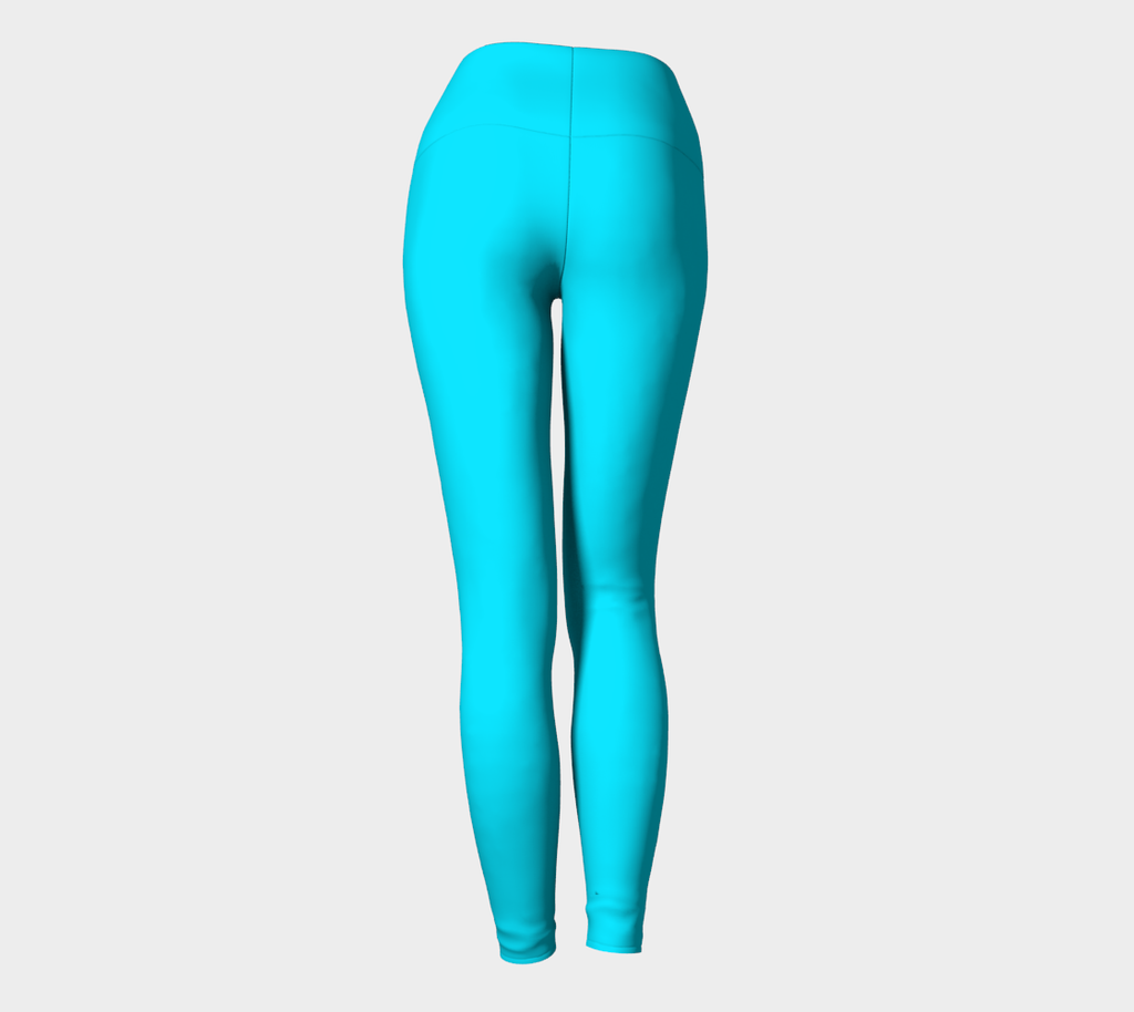 Icy Cyan Women’s High Waisted Leggings