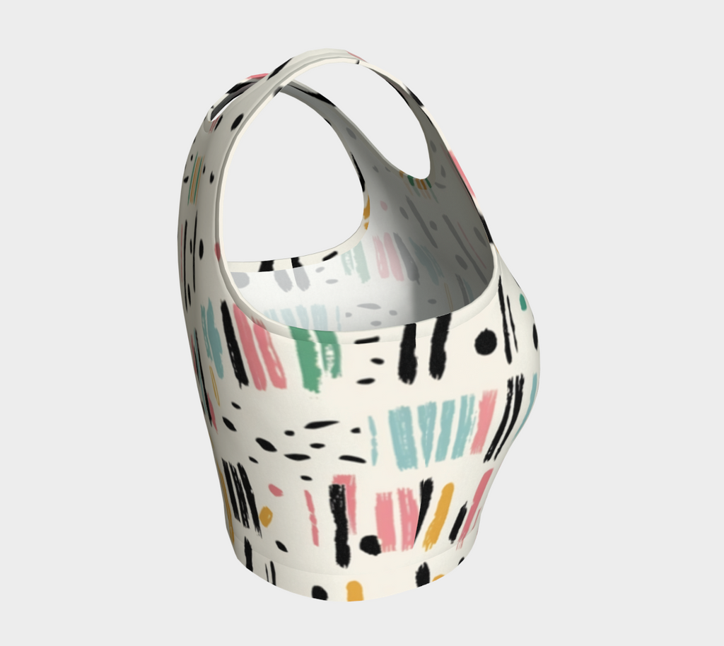 Abstract Brushstroke Women’s Crop Top