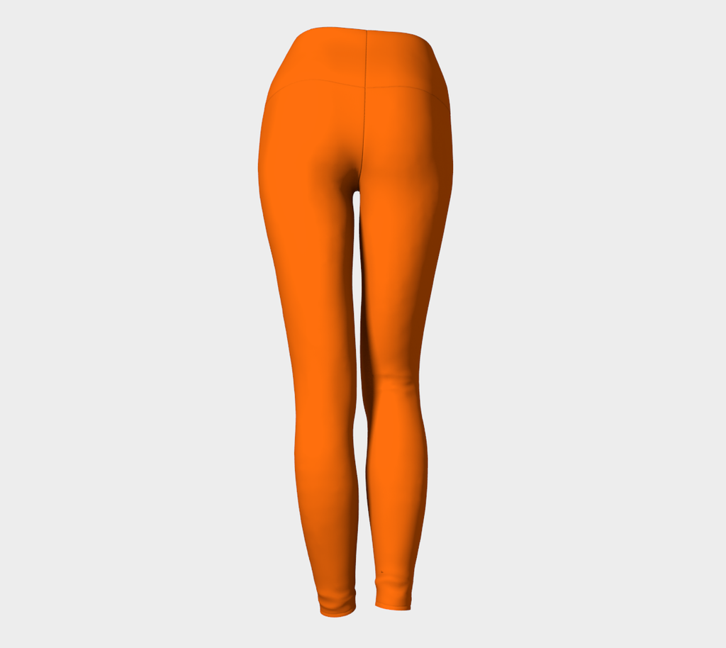 Lava Orange Women’s High Waisted Leggings