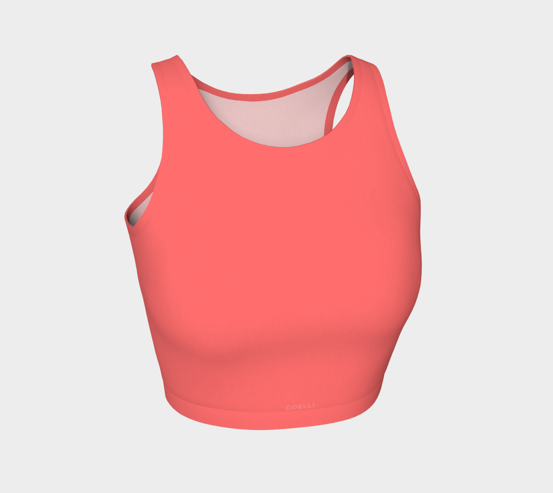 Coral Echo Women’s Crop Top
