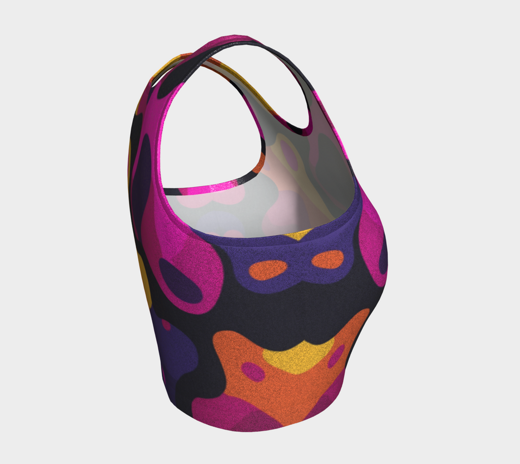 Abstract Pop Art Women’s Crop Top