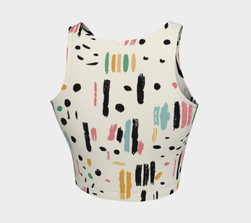 Abstract Brushstroke Women’s Crop Top