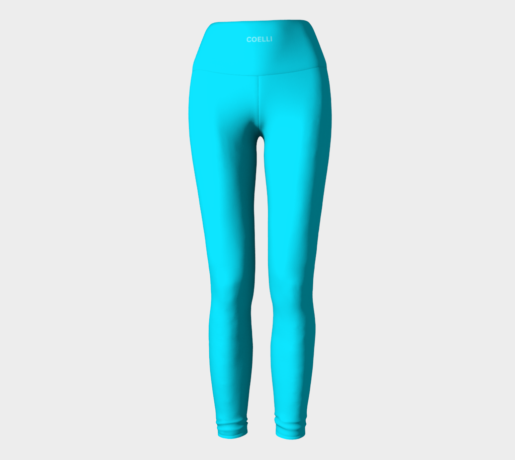 Icy Cyan Women’s High Waisted Leggings
